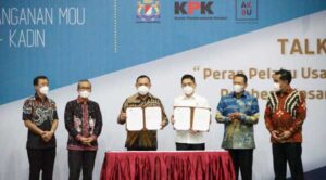 KPK – Kadin Indonesia Teken MoU, Bangun Dunia Usaha Tanpa Suap
