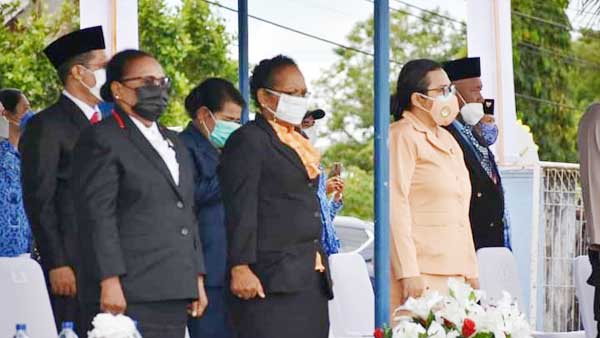 Ketua DPRD Biak Milka Rumaropen HUT Korpri