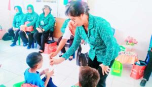 PAUD/TK Sinar Leksula Terima Bantuan Makanan Tambahan
