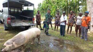Kodim Mimika Beri Bantuan Untuk Klasis Timika Utara