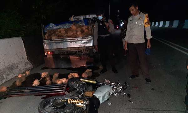 Laka lantas kpala pecah di Pantai Hamadi