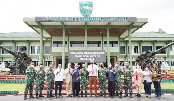 Pangdam 17 Cen Dukung Program pmi ICRC