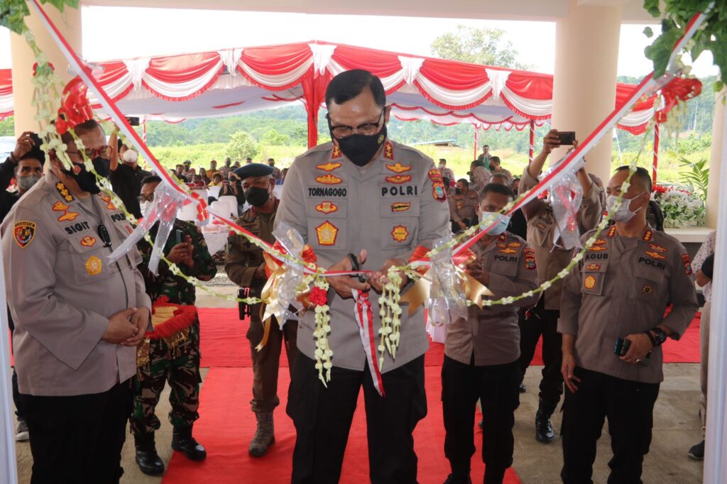 Resmikan Mako Brimob Baru, Kapolda Tornagogo Pesan Tingkatkan Pelayanan