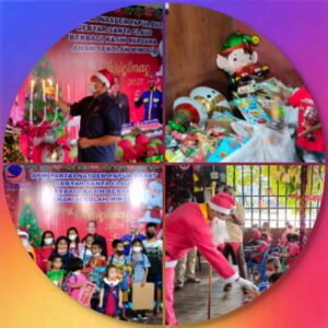 DPW NasDem Papua Barat Gebyar Santa Claus Berbagi Kasih