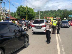 Polres Manokwari Amankan 15 Titik Arus Lalin Saat Ibadah Natal