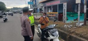 Natal Hari Kedua, Satlantas Manokwari Gelar Operasi Teguran Simpatik