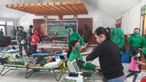 Hari Juang TNI AD ke 76, Kodim Jayawijaya Gelar Donor Darah