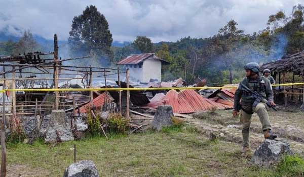 SMAN 1 Oksibil Terbakar