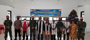 Satgas Yonif 711/RKS Rayakan Natal Bersama Warga Perbatasan RI-PNG