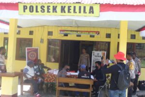 Polres Mamteng Gelar Vaksinasi Presisi di Mapolsek Kelila