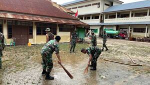 Denzipur 10/KYD Bantu Pemulihan Bencana di Jayapura