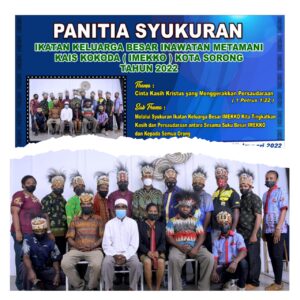 Dua Agenda Beres, Keluarga Besar IMEKKO Kota Sorong Gelar Syukuran