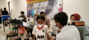 Tindak Lanjuti SE Disdik,  Polda PB Buka Gerai Vaksinasi
