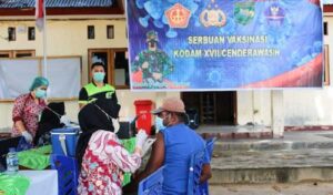 Kesdam Cenderawasih Suntik Vaksin 25 Warga Pulau Kosong – Kayo Pulau