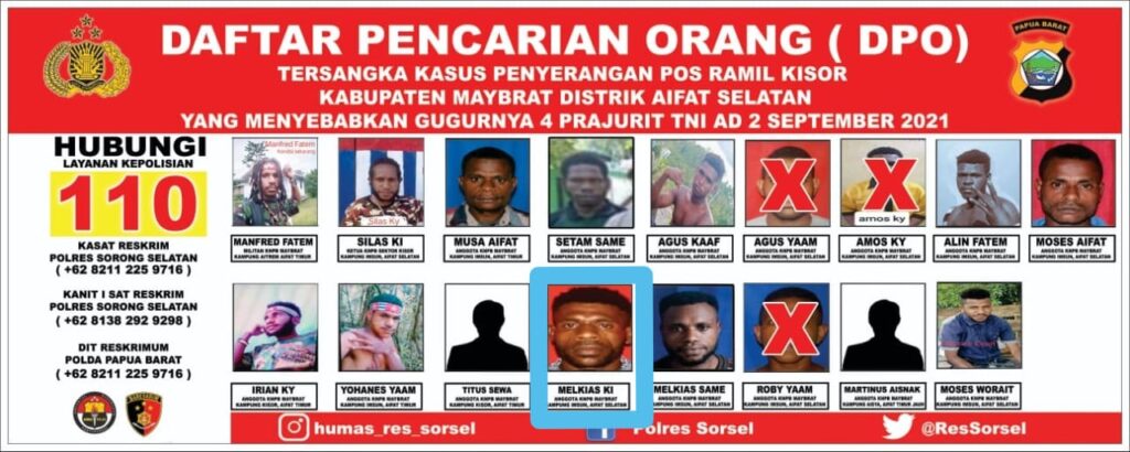 DPO Penyerangan Poramil Kisor, “MK” Diringkus Polres Sorsel