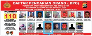 DPO Penyerangan Poramil Kisor, “MK” Diringkus Polres Sorsel