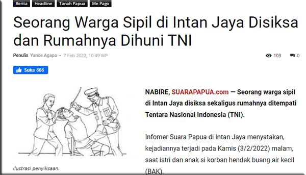 Hoax Suarapapua