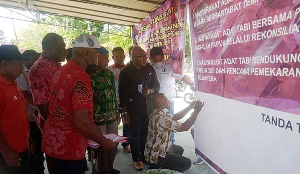 Masyarakat Adat Tabi Dukung Rekonsiliasi