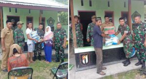 Warga Pelauw Terima Bantuan dari Pangdam Pattimura – Ketua Persit KCK PD XVI/PTM