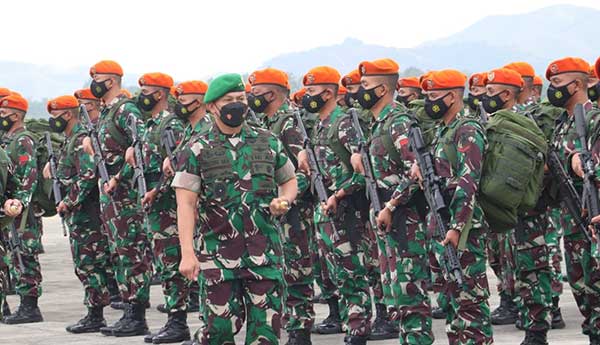 Pangdam 17 Cen Lepas Satgas Kopasgat TNI AU