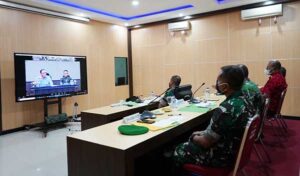 Pangdam Cenderawasih Ikuti Rapat Virtual Bahas LSN 2022