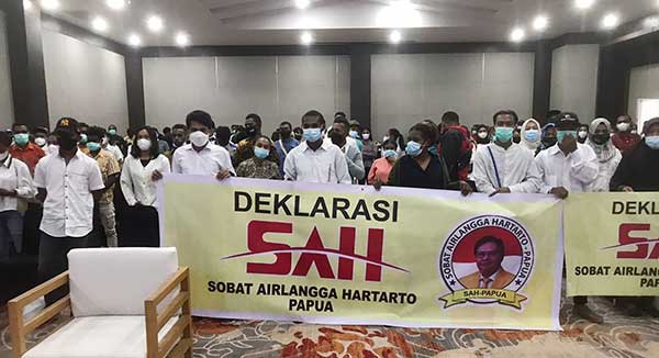 Komunitas SAH Papua Deklarasi Dukung Airlangga Hartarto Maju Pilpres 2024