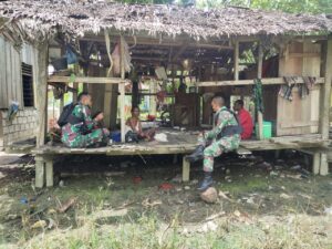 Pererat Silaturahmi, Satgas Pamtas RI-PNG Kunjungi Tomas Kampung Arso