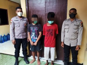 Polsek Japut Tangkap Dua Pelaku Pencurian Laptop dan Uang Tunai 1,5 Juta