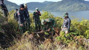 Hijaukan Alam, Koramil Enarotali Bersama Muspika Lakukan Reboisasi