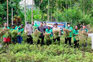 Wagus Hidayat Ikut Panen Hasil Komoditi Kelompok Tani di Kampung Sereh