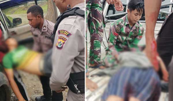 Anggota Koramil Yalimo Istri Dibantai