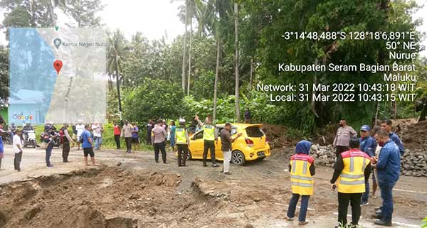 BPJN Maluku Tangani Jalan Putus di Desa Nuruwe