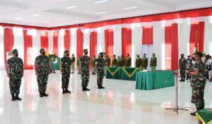 2 Dandim di Maluku Jalani Sertijab, Ini Pesan Danrem Binaiya