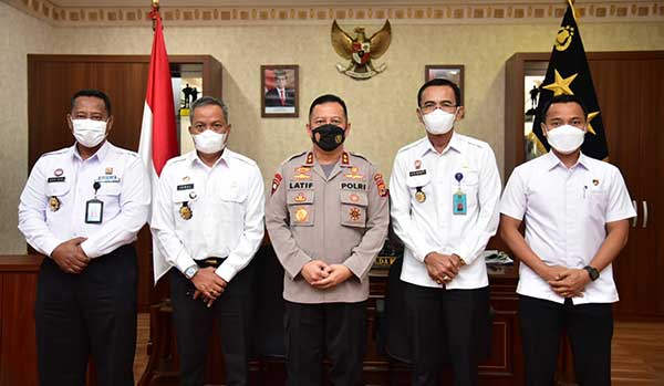 Kanwil Kemenkumham Maluku Kapolda Mal