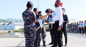 135 Casis Bintara/Tamtama PK TNI AL dari Ambon Diberangkatkan ke Sorong