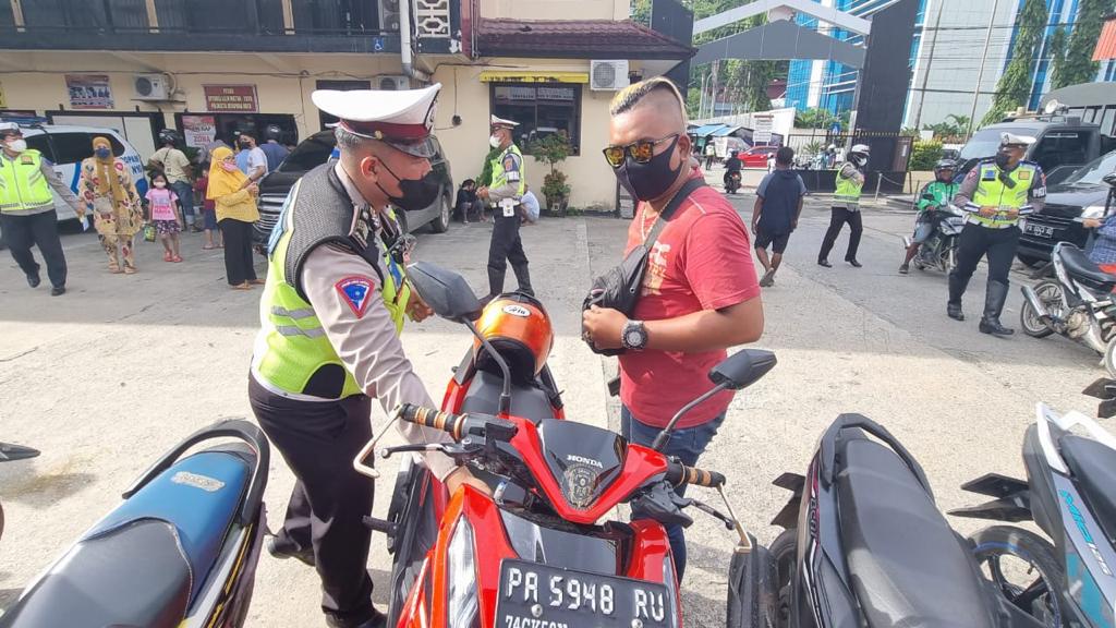 Hari Pertama Ops Keselamatan Cartenz, Sat Lantas Polresta Jaring 51 Pelanggar