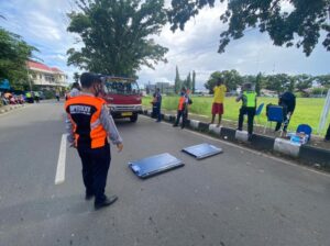 Satlantas Manokwari Bersama 4  Instansi Teknis Sosialisasi Pelanggaran ODOL