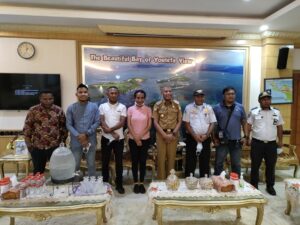 Matias Merahabia Sowan ke BTM Mohon Restu Maju Calon Ketua DPD KNPI Kota Jayapura