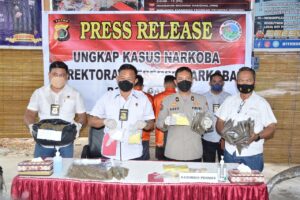 Polda Papua Rilis BB Shabu 262,09 Gram Hasil Penangkapan di Mimika