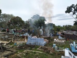 PPKM Gandeng HBC Sambut Bulan Ramadhan Dengan Bersihkan TPU Pasput