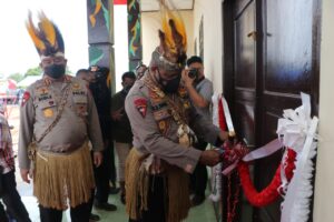 Kapolda Papua Resmikan Dua Gedung Mako Kompi II Batalyon D Pelopor Brimob di Mappi