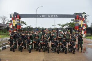 Kunker ke Sota, Pangdam I/BB Berikan Motivasi Kepada Satgas Pamtas RI-PNG