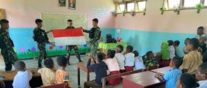 Ini Cara Satgas TNI Cerdaskan Anak Bangsa di Sekolah Perbatasan RI-PNG
