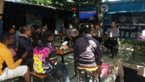 Gelar Kopdar Jangkau Komunitas Pengemudi, Satlantas Manokwari Sosialisasi E-TLE