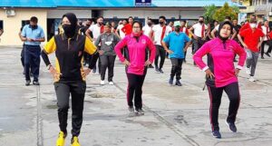 Wakil Ketua Dewan Hadiri Giat Olahraga Bersama di Polres Biak Numfor