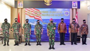 Danlantamal IX Ambon Hadiri Pelepasan Personel TNI AL Yang Purna Tugas