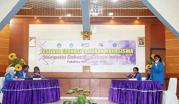FKIP Unpatti Ambon Gelar Kompetisi Debat Berbahasa Indonesia 1 Unpatti Ambon FKIP Festa