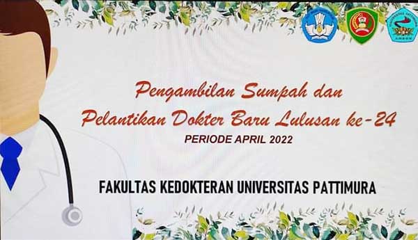 Unpatti Ambon Pelantikan 12 Dokter Baru