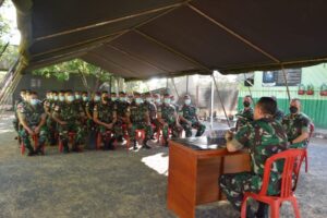 Tim Pengawas Operasi Mabesad Kunjungi Satgas 123/Rajawali di Perbatasan RI-PNG