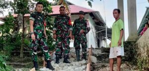Hari Kedua Giat TMMD ke 113, Dandim 1504 Ambon Kunjungi Lokasi Kegiatan